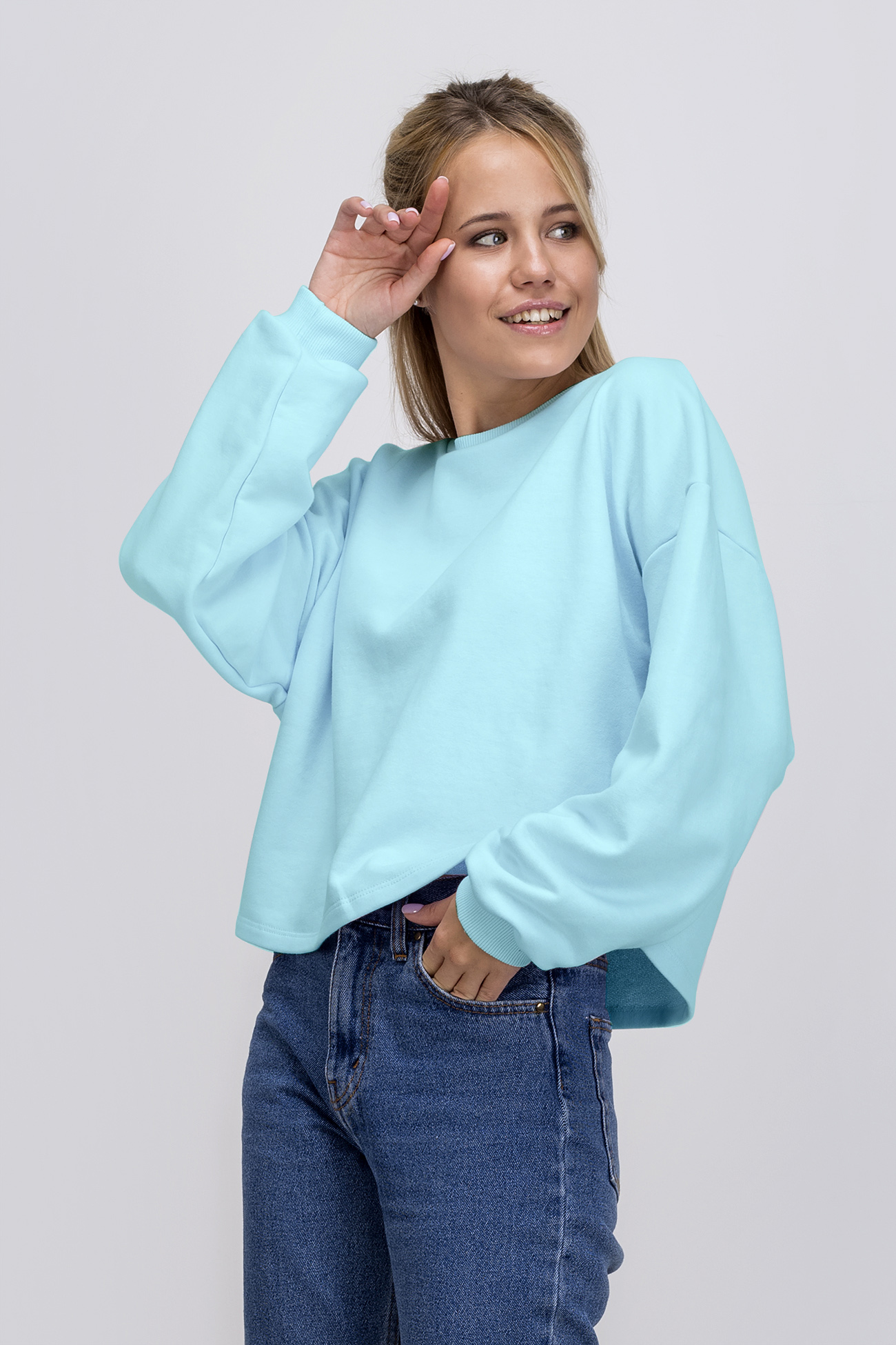

Свободный OLDISEN свитшот “КРОП”-4 – Мятный, XS-S | 40-44 SBK-04-XS-S