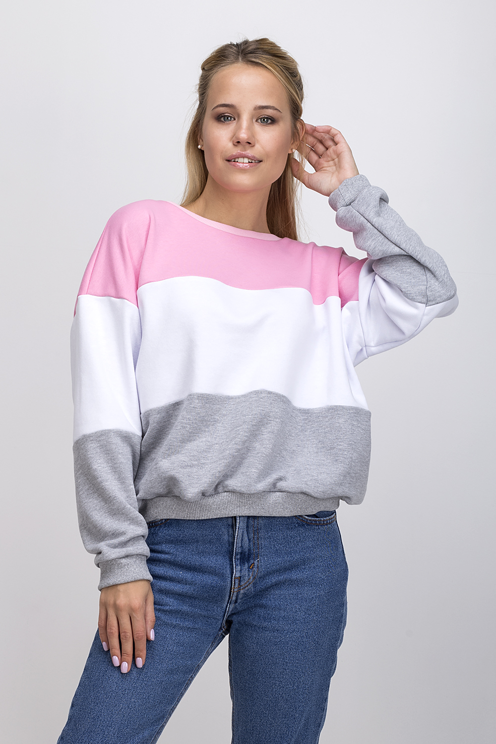 

Трехцветный OLDISEN свитшот Oldisen “3-color”-2 – Розовый, XS-S | 40-44 SO3-02-2