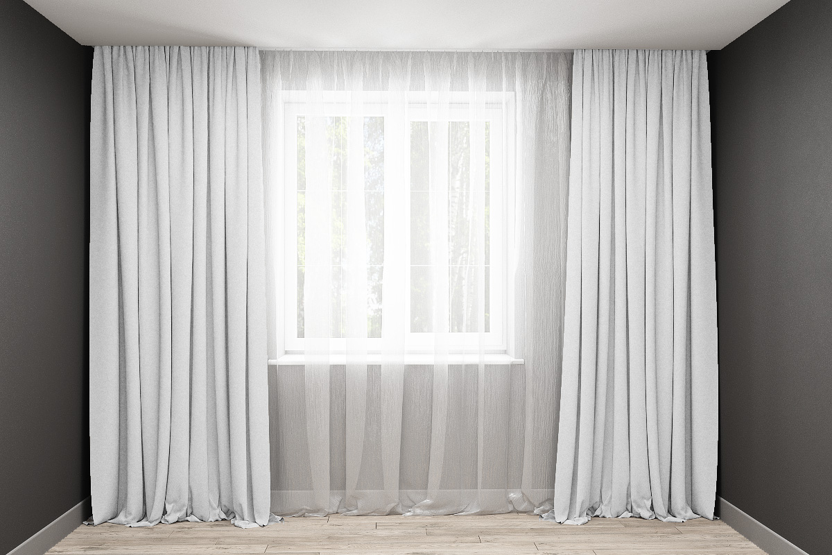 

Комплект штор Декорин Микровелюр 200x255 см Бледно-серых 2 шт