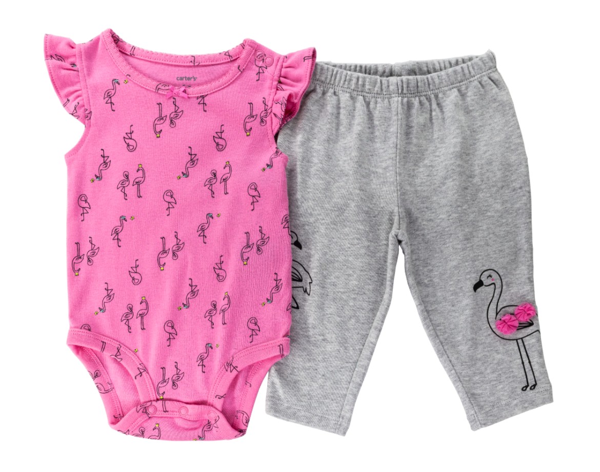 

Комплект Carter’s для девочки 2 в 1 Pink Flamingo 69 см