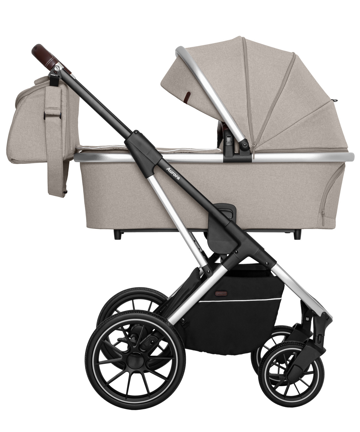 

Коляска универсальная 2 в 1 Carrello Aurora CRL-6505 Almond Beige с дождевиком и сумкой + чехол на ножки
