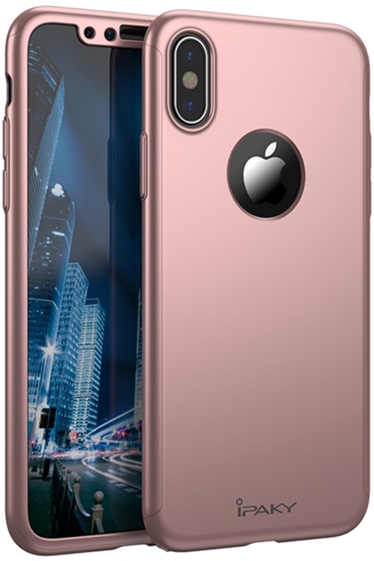 

Панель iPaky 360 PC Full Protection Case для Apple iPhone X Rose Gold