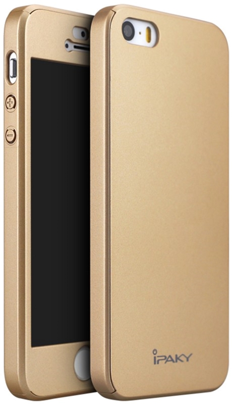 

Панель iPaky 360 PC Full Protection Case для Apple iPhone SE/5s/5 Gold