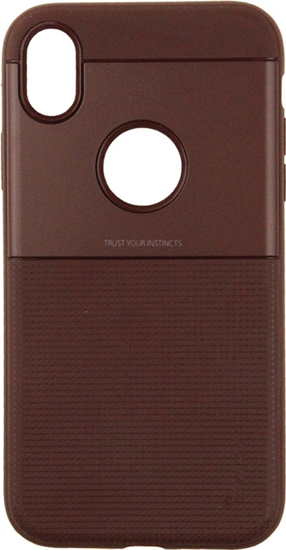 

Панель iPaky Shield Series/Elegant Grid Design TPU Hybrid Case для Apple iPhone Xr Brown