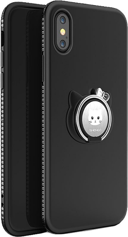 

Панель Shengo Soft-touch holder TPU Case для Apple iPhone X Black