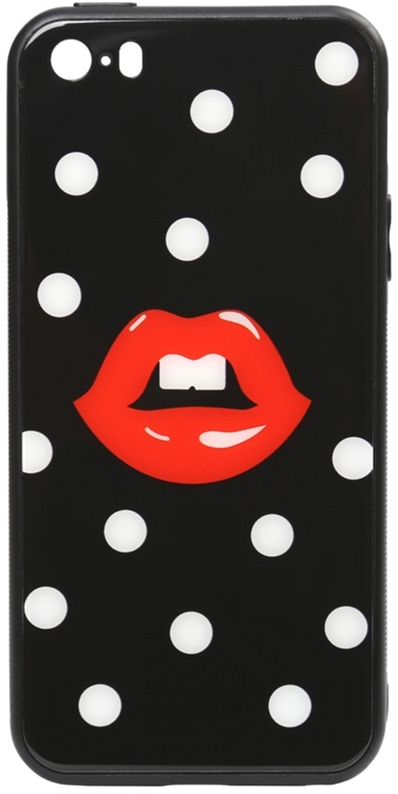 

Панель TOTO Cartoon Print Glass Case для Apple iPhone SE/5s/5 Red Lips