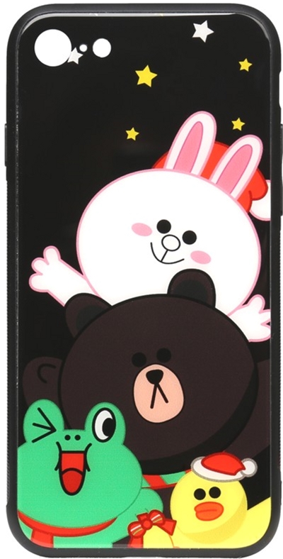 

Панель TOTO Cartoon Print Glass Case для Apple iPhone 7/8 Line friends all about