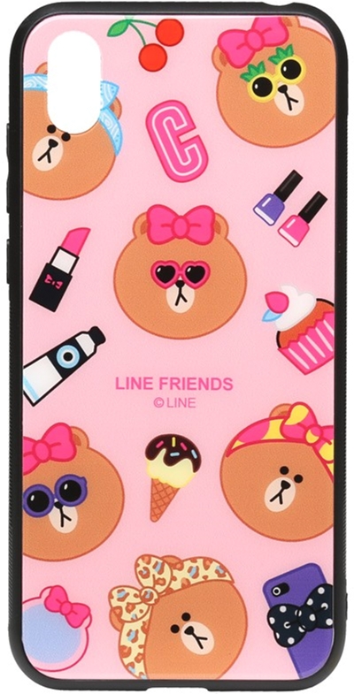 

Панель TOTO Cartoon Print Glass Case для Huawei Y5 2019 Line friends Linc