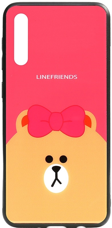 

Панель TOTO Cartoon Print Glass Case для Samsung Galaxy A70 Line friends Brown