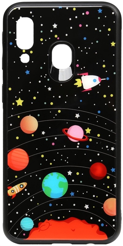 

Панель TOTO Cartoon Print Glass Case для Samsung Galaxy A40 Planets