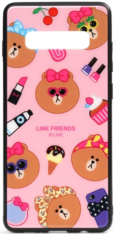 

Панель TOTO Cartoon Print Glass Case для Samsung Galaxy S10 Line friends Linc