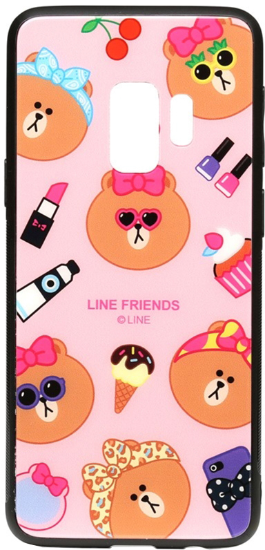 

Панель TOTO Cartoon Print Glass Case для Samsung Galaxy S9 Line friends Linc