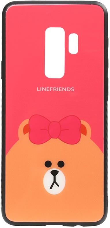 

Панель TOTO Cartoon Print Glass Case для Samsung Galaxy S9+ Line friends Brown
