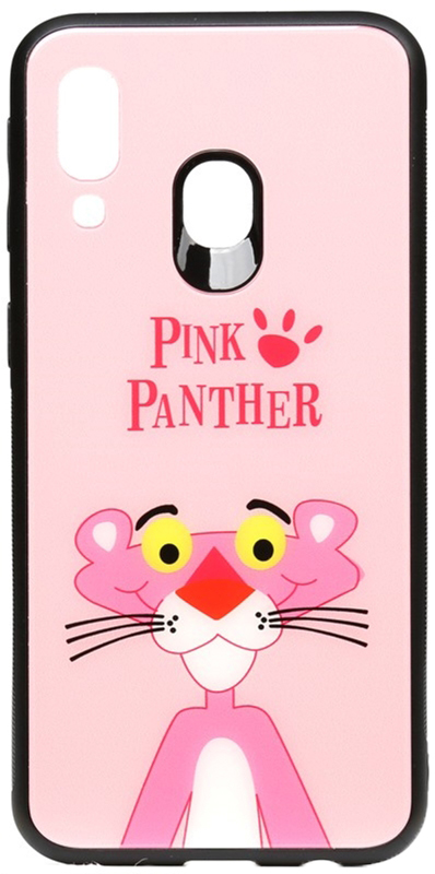 

Панель TOTO Cartoon Print Glass Case для Samsung Galaxy A40 Pink Panther