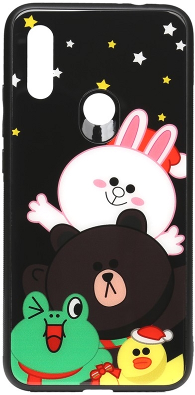 

Панель TOTO Cartoon Print Glass Case для Xiaomi Redmi 7 Line friends all about