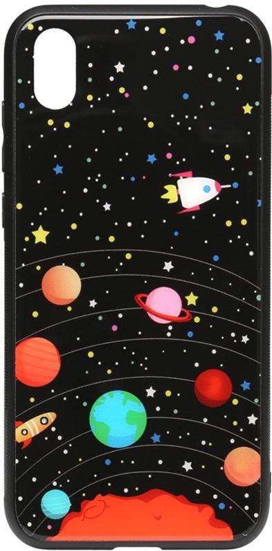 

Панель TOTO Cartoon Print Glass Case для Huawei Y5 2019 Planets
