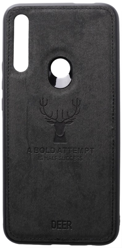 

Панель TOTO Deer Shell With Leather Effect Case для Huawei P Smart Z Black