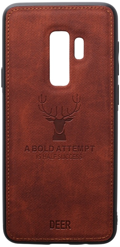 

Панель TOTO Deer Shell With Leather Effect Case для Samsung Galaxy S9+ Brown