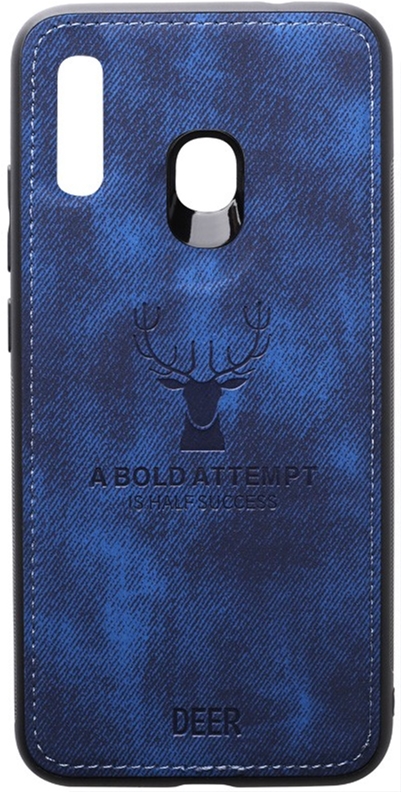 

Панель TOTO Deer Shell With Leather Effect Case для Samsung Galaxy A20/A30 Dark Blue