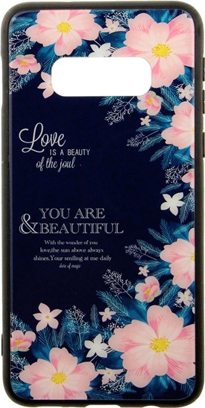 

Панель TOTO Glass Fashionable Case для Samsung Galaxy S10e Flower Blue