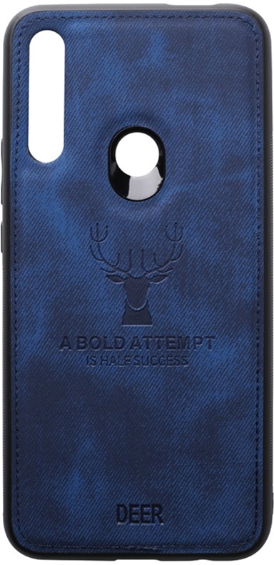 

Панель TOTO Deer Shell With Leather Effect Case для Huawei P Smart Z Dark Blue