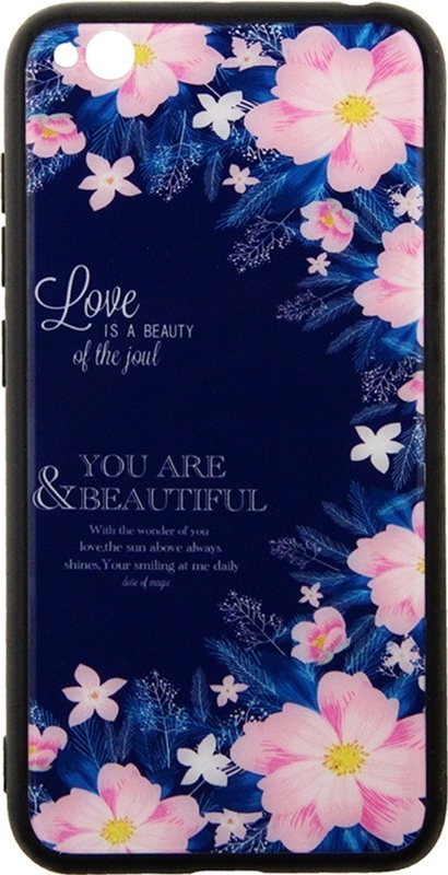 

Панель TOTO Glass Fashionable Case для Xiaomi Redmi Go Flower on Blue