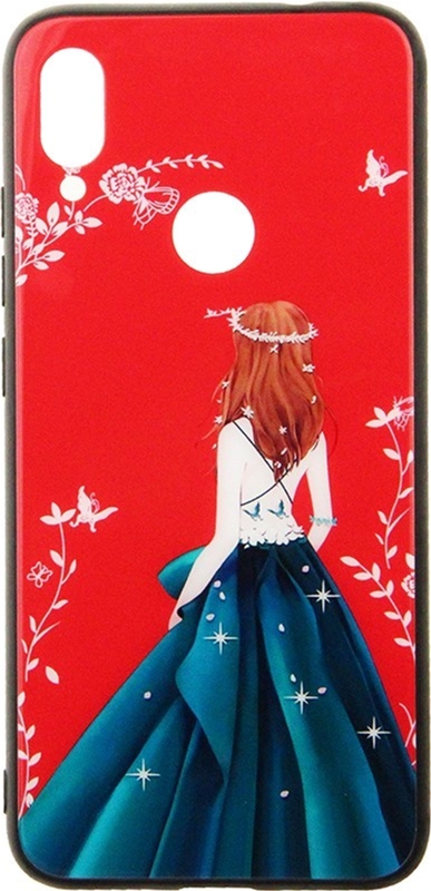 

Панель TOTO Glass Fashionable Case для Xiaomi Redmi Note 7 Green Dress Girl