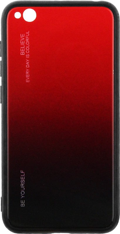 

Панель TOTO Gradient Glass Case для Xiaomi Redmi Go Red