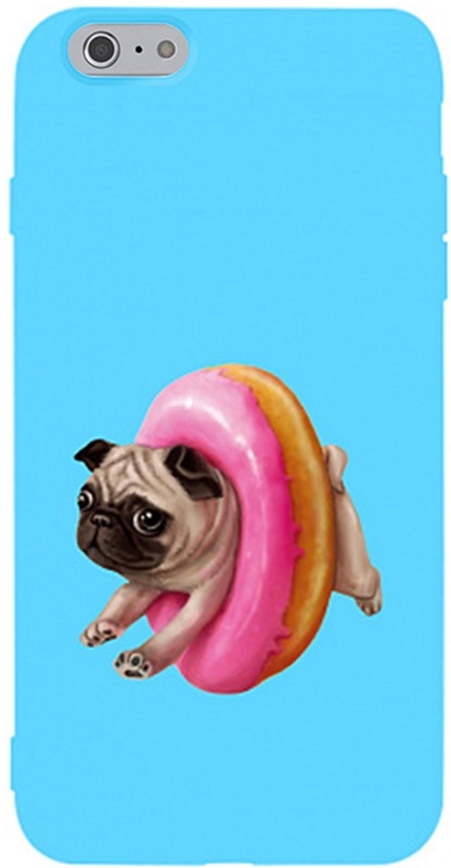 

Панель TOTO Matt TPU 2mm Print Case для Apple iPhone 6/6s Dog Donat Sky Blue