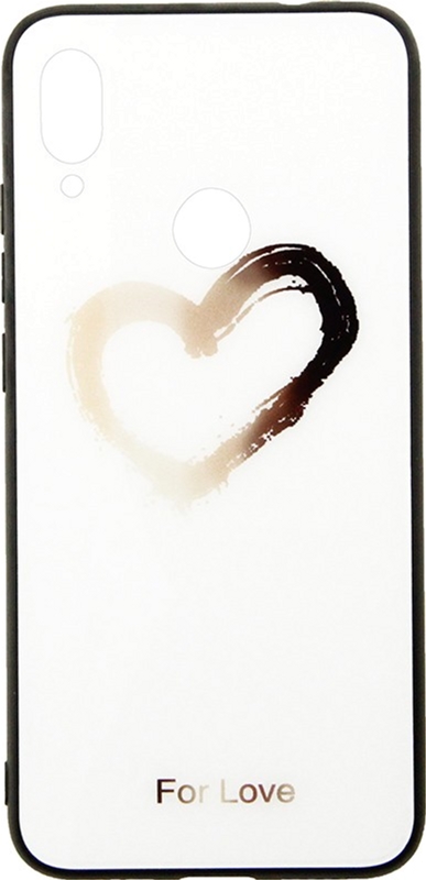 

Панель TOTO Glass Fashionable Case для Xiaomi Redmi Note 7 Heart on White