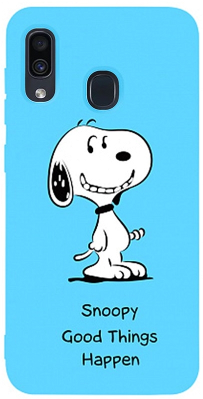 

Панель TOTO Matt TPU 2mm Print Case для Samsung Galaxy A20/A30 Snoopy Sky Blue