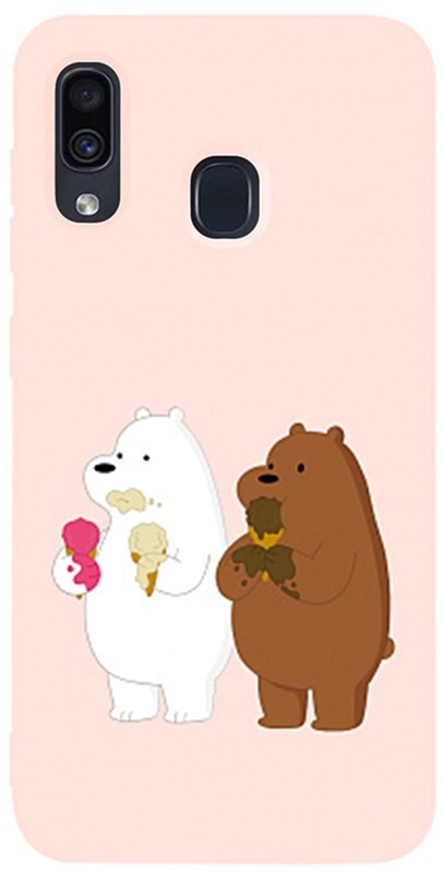 

Панель TOTO Matt TPU 2mm Print Case для Samsung Galaxy A20/A30 Bear Icecreame Sand Pink