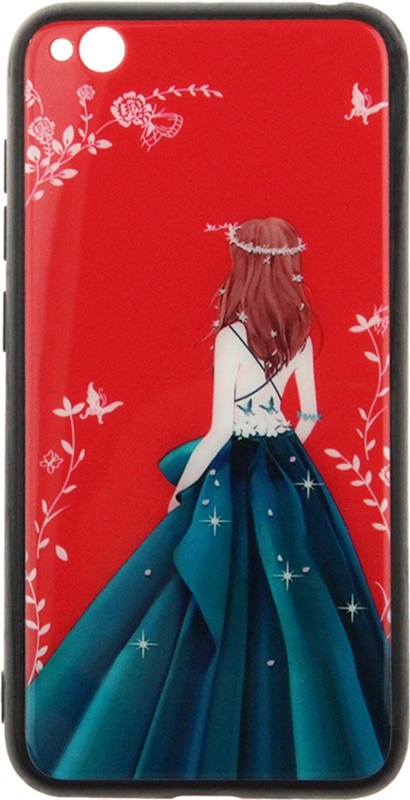 

Панель TOTO Glass Fashionable Case для Xiaomi Redmi Go Green Dress Girl