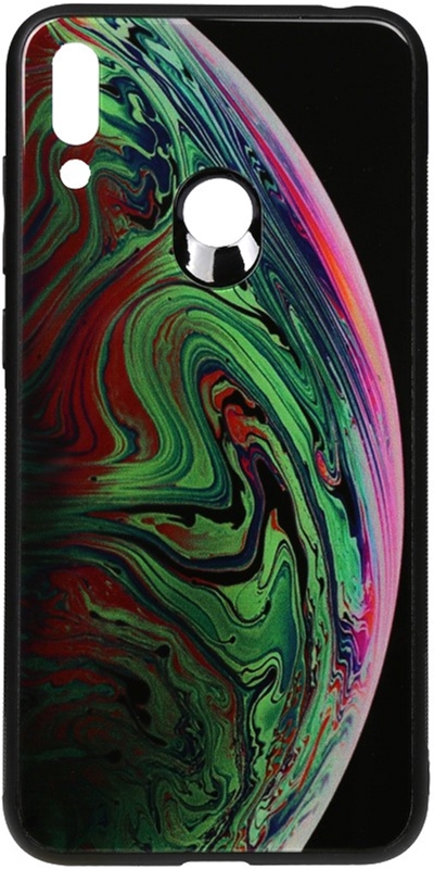 

Панель TOTO Print Glass Space Case для Huawei Y7 2019 Green