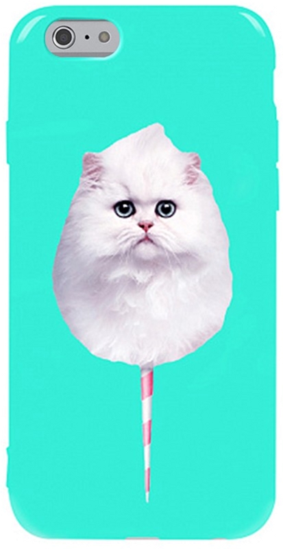 

Панель TOTO Pure TPU 2mm Print Case для Apple iPhone 6/6s Cat Candy Mint