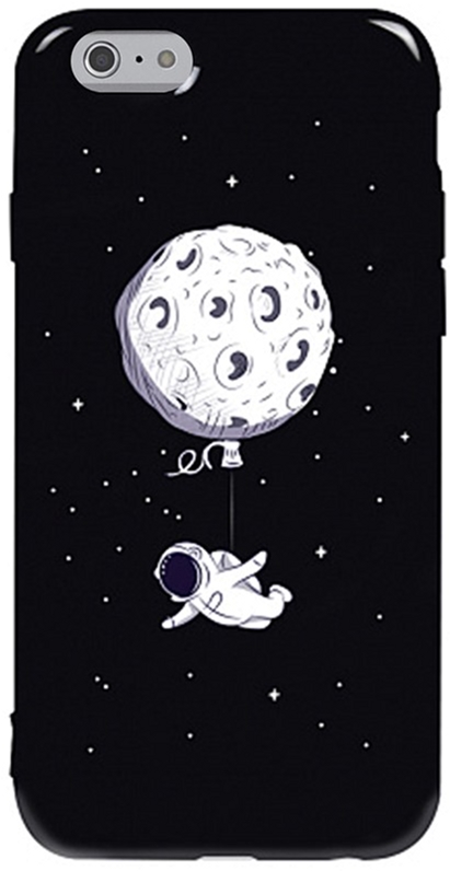 

Панель TOTO Pure TPU 2mm Print Case для Apple iPhone 6/6s Space Moon Black