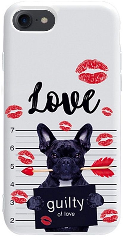 

Панель TOTO Pure TPU 2mm Print Case для Apple iPhone 7/8 Dog Kiss White