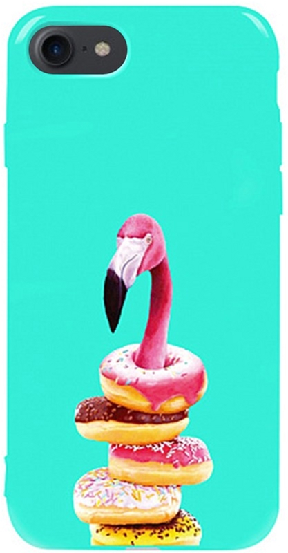 

Панель TOTO Pure TPU 2mm Print Case для Apple iPhone 7/8 Flamingo Donats Mint