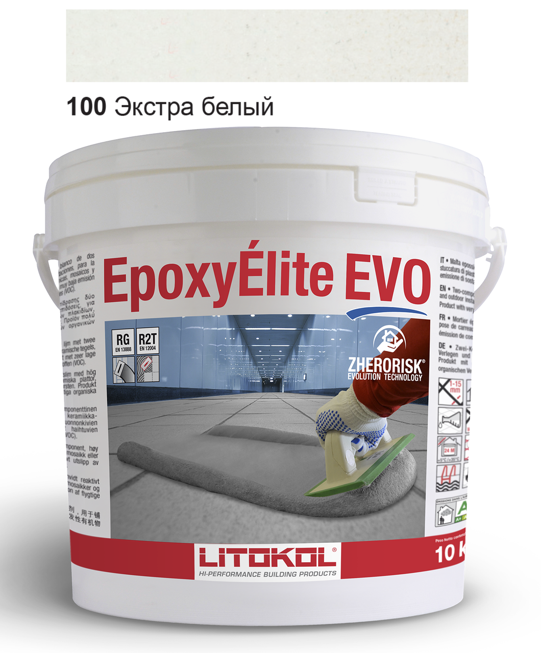 

Эпоксидная затирка Litokol Epoxyelite EVO c.100 Экстра белая 10кг