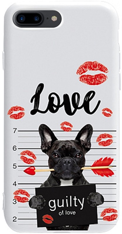 

Панель TOTO Pure TPU 2mm Print Case для Apple iPhone 7 Plus/8 Plus Dog Kiss White