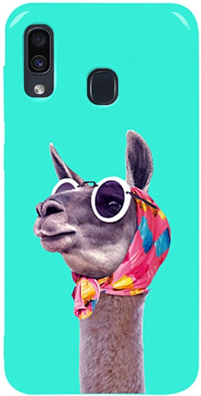 

Панель TOTO Pure TPU 2mm Print Case для Samsung Galaxy A20/A30 Lama Glasses Mint