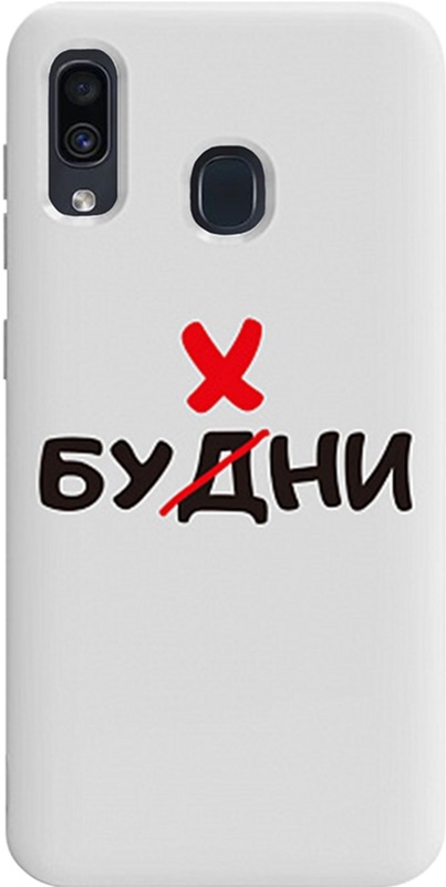 

Панель TOTO Pure TPU 2mm Print Case для Samsung Galaxy A20/A30 Buhni White