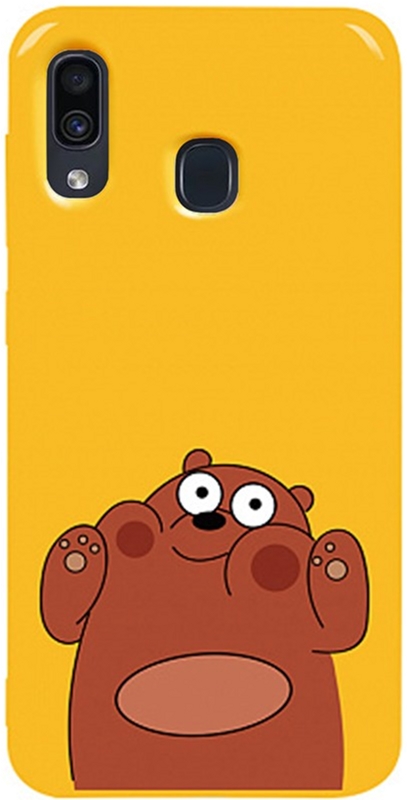 

Панель TOTO Pure TPU 2mm Print Case для Samsung Galaxy A20/A30 Bear Ups Yellow