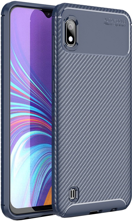 

Панель TOTO TPU Carbon Fiber 1.5mm Case для Samsung Galaxy A10 Dark Blue
