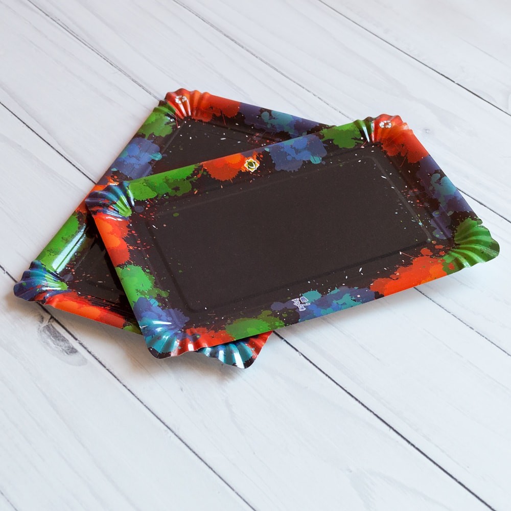 

Бумажные тарелки Ecopack 21x21 см c рисунком 800 штук