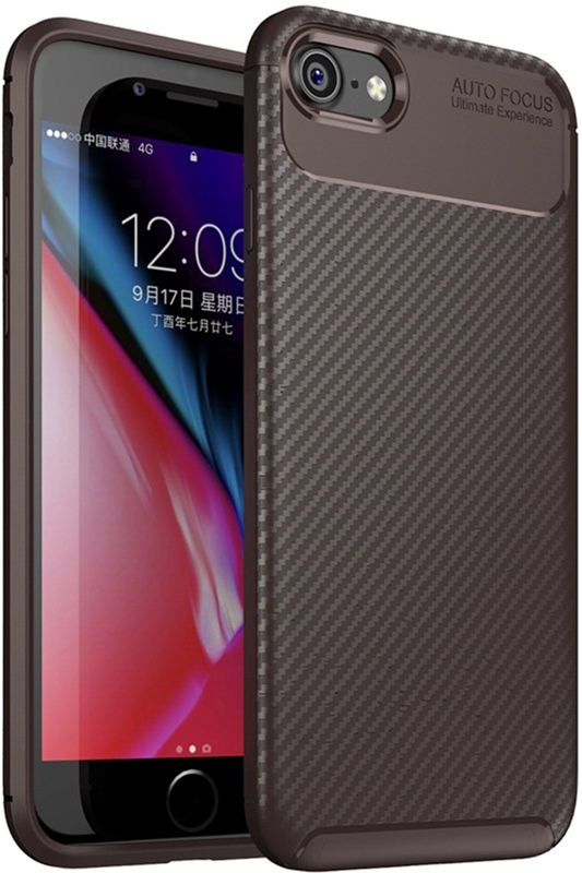 

Панель TOTO TPU Carbon Fiber 1.5mm Case для Apple iPhone 7/8 Coffee