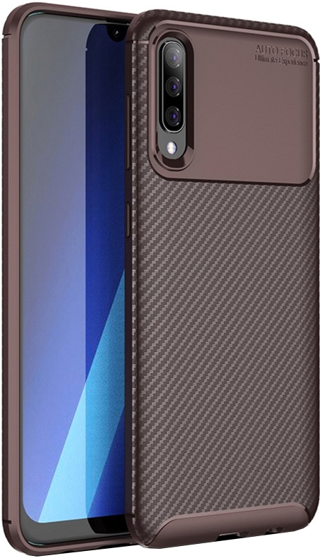 

Панель TOTO TPU Carbon Fiber 1.5mm Case для Samsung Galaxy A70 Coffee