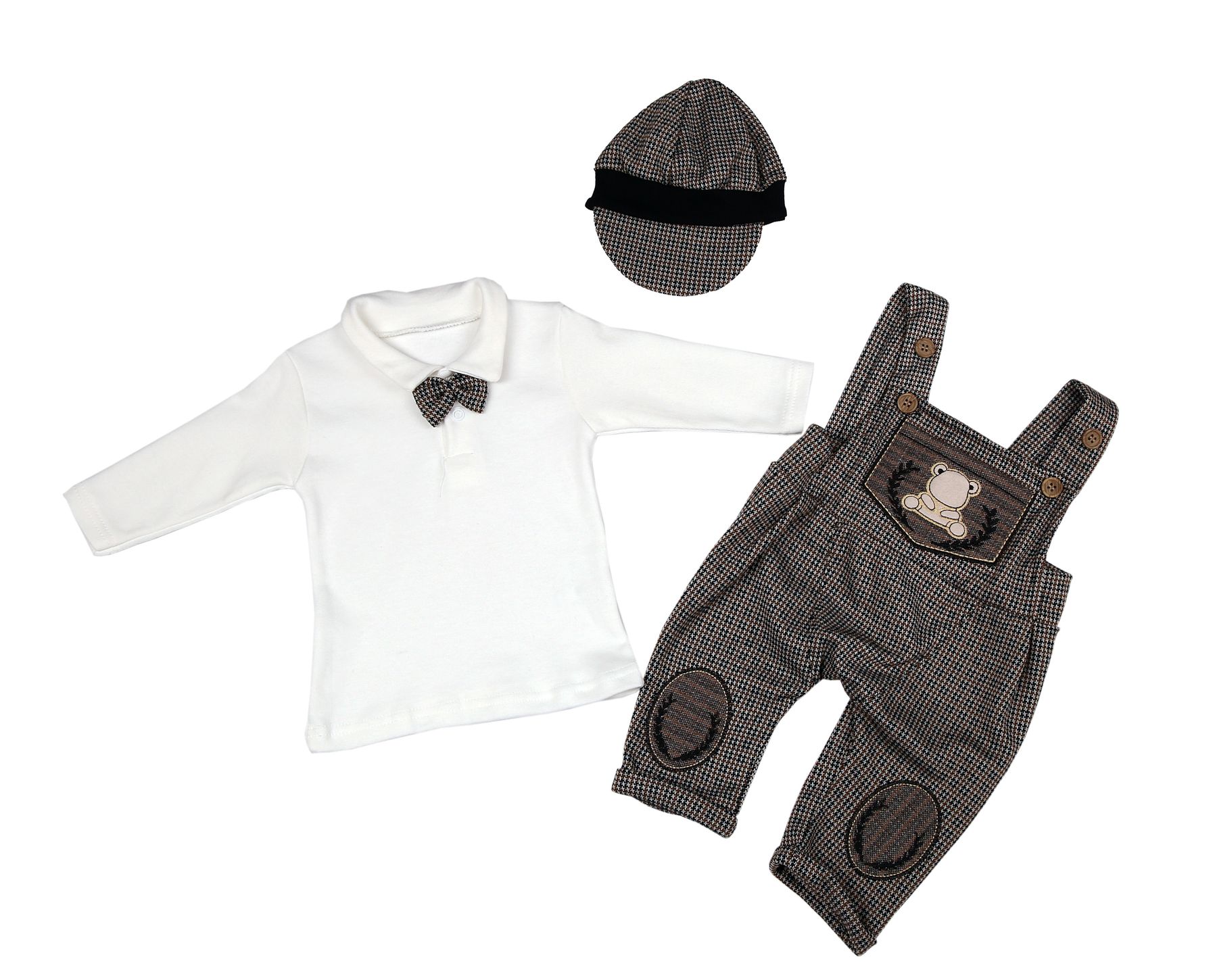 

Костюм для хлопчика Mini papi 2674 56 Коричневий