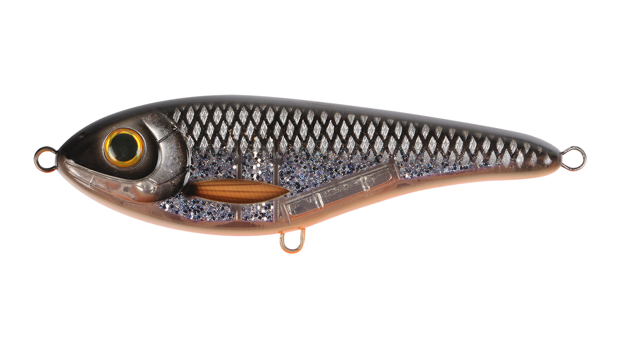 

Воблер Джеркбейт Strike Pro Buster Jerk II Shallow Runner, 120 мм, 37 гр, Загл. 0,3м.-2,0м., Медленно всплывающий, цвет: C767 Sucker Punch, (EG-049#C767) (133155)