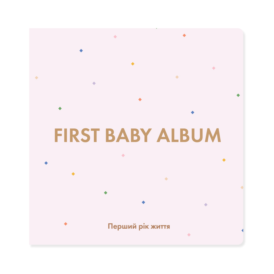 

Фотоальбом FIRST BABY ALBUM 23х24 см рожевий